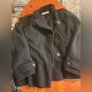 Dolce & Gabbana Black Wool Coat